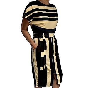ASOS Midi Striped Retro Dress